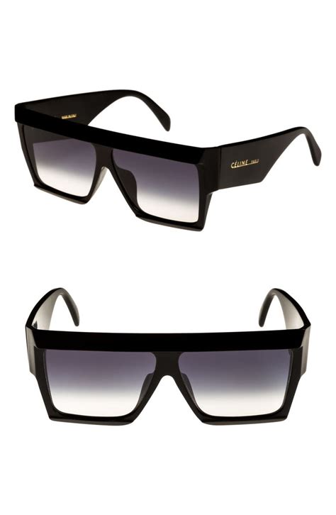 60mm flat top sunglasses celine|celine 60mm flat top sunglasses.